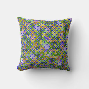 Mediterranean Mosaic Throw Pillow