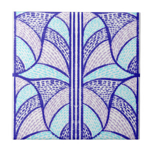 Mediterranean Neon Mosaic Pattern  Tile