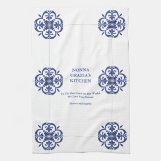 Mediterranean Nonna's Family Recipe Kitchen Towel