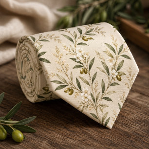 Mediterranean Olive Grove Wedding Tie