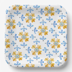 Mediterranean  paper plate