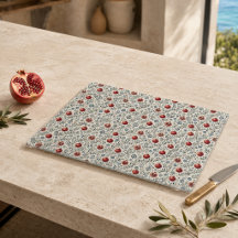 Mediterranean Pomegranate Mosaic Glass Cutting Boa