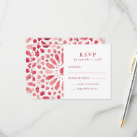 Mediterranean Red Moroccan Tile Wedding