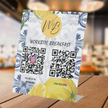 Mediterranean Restaurant Menu Instagram Qr Code