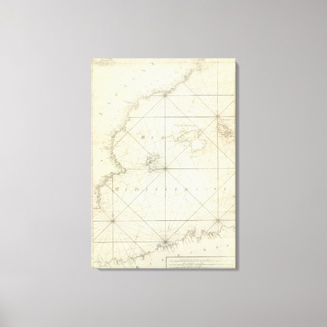 Mediterranean Sea 2 Canvas Print (Front)