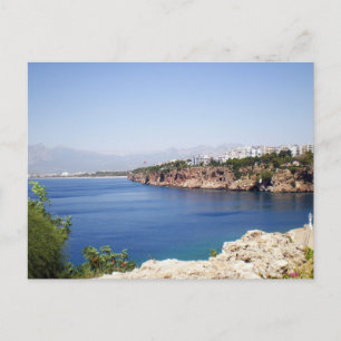 Mediterranean Sea in Antalya city Postcard