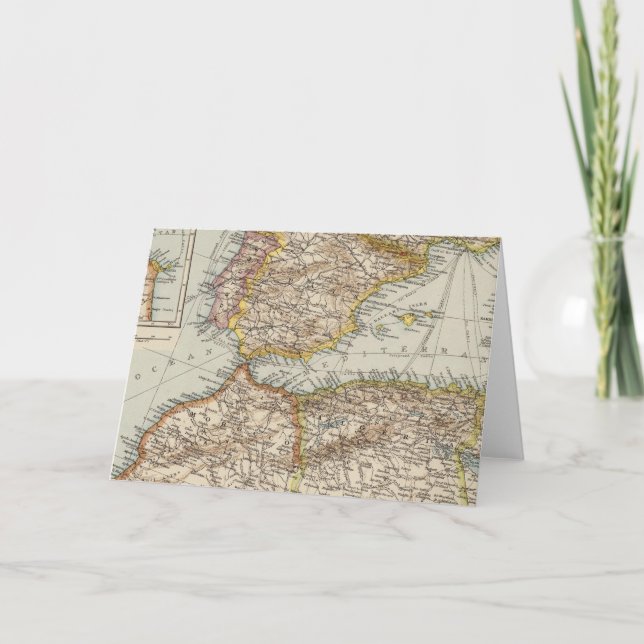 Mediterranean Sea W Holiday Card (Front)