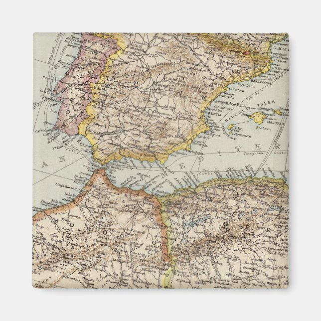 Mediterranean Sea W Magnet (Front)