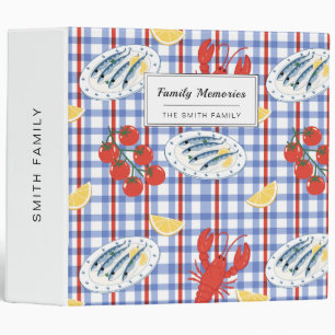 Mediterranean Seafood Market Pattern (3) Binder