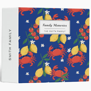 Mediterranean Seafood Market Pattern (4) Binder
