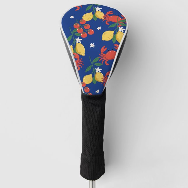 Mediterranean Seafood Market Pattern (4) Golf Head Cover (Front)