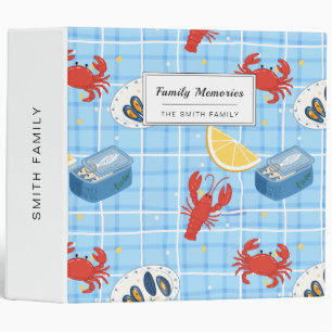 Mediterranean Seafood Market Pattern (6) Binder