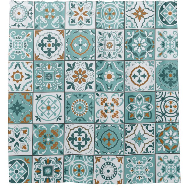 Mediterranean seamless pattern from Moroccan tiles (Front)