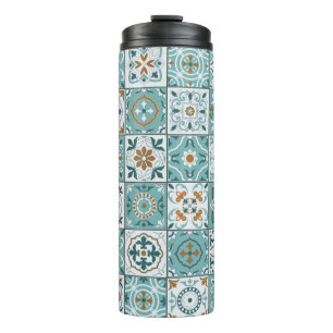 Mediterranean seamless pattern from Moroccan tiles Thermal Tumbler
