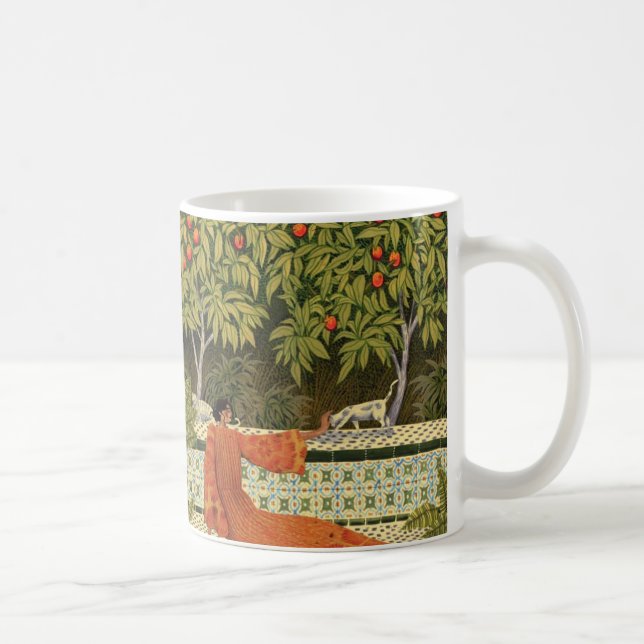 Mediterranean Serenity  Artistic Garden Coffee Mug (Droite)