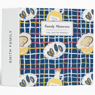 Mediterranean Shellfish and Olive Oil Pattern Binder