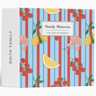 Mediterranean Shrimp and Citrus Pattern Binder
