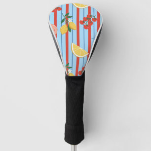 Mediterranean Shrimp and Citrus Pattern Golf Head Cover