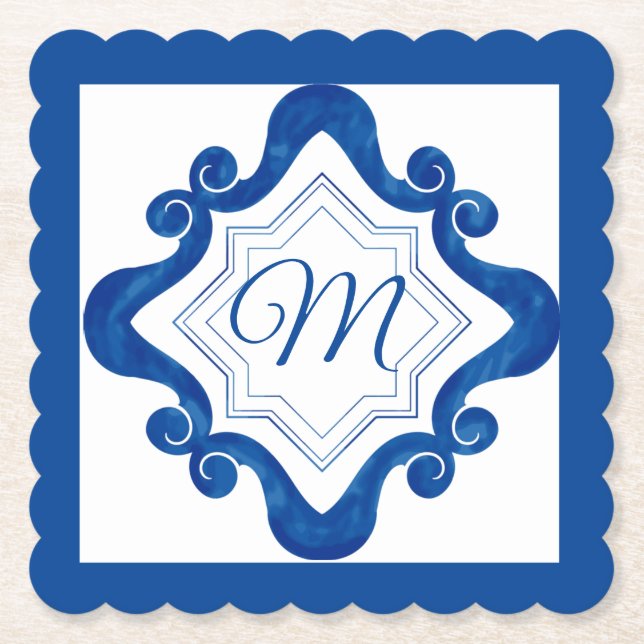 Mediterranean Style   Paper Coaster (Front)
