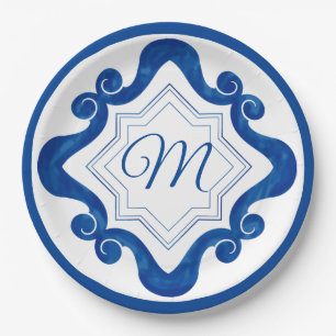 Mediterranean Style  Paper Plate