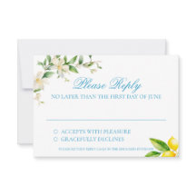 Mediterranean Style Trellis/Lemon RSVP Enclosure