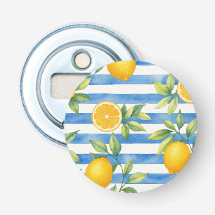 Mediterranean Summer Citrus Kitchen Decor Bottle Opener