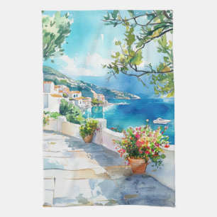 Mediterranean Summer Kitchen Towel