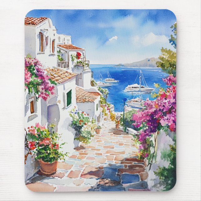 Mediterranean Summer Mouse Pad (Front)