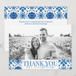 Mediterranean summer Photo Wedding "Thank you"  Save The Date