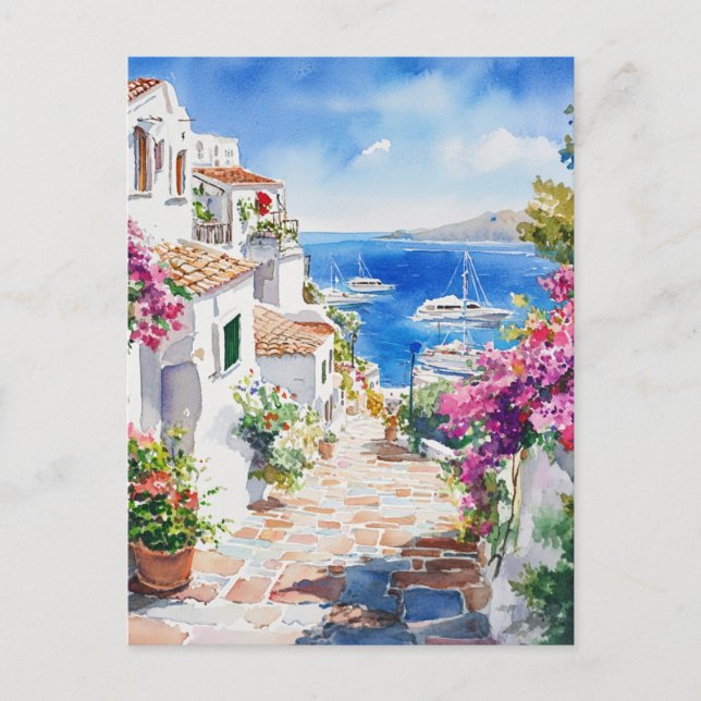 Mediterranean Summer Postcard (Front)