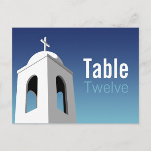 Mediterranean Summer, table number Postcard