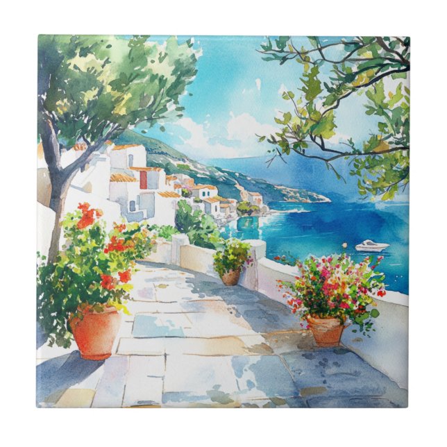 Mediterranean Summer Tile (Front)