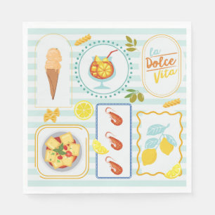 Mediterranean Summer Vibes Napkin