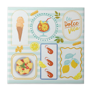 Mediterranean Summer Vibes Tile