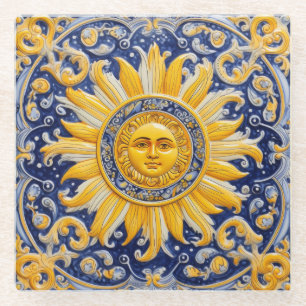 Mediterranean Sun Glass Coaster