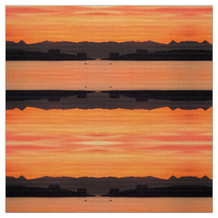 Mediterranean sunrise fabric