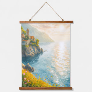 Mediterranean Sunset Hanging Tapestry
