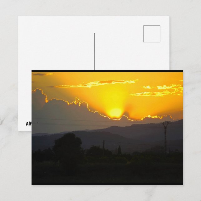 Mediterranean Sunset Postcard (Front/Back)