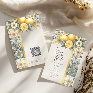 Mediterranean  Tile flower Italian Positano Lemon 