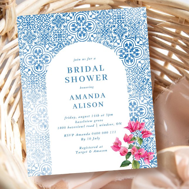  Mediterranean tile pattern Bridal Shower (Creator Uploaded)
