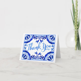 Mediterranean Tile Thank You Card