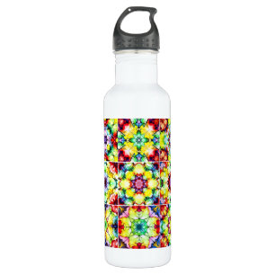 Mediterranean Tiles, Alcohol Ink Tiles, Majolica 710 Ml Water Bottle