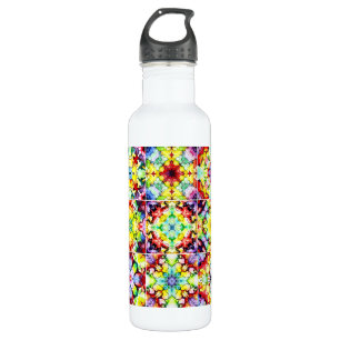 Mediterranean Tiles, Alcohol Ink Tiles, Majolica 710 Ml Water Bottle