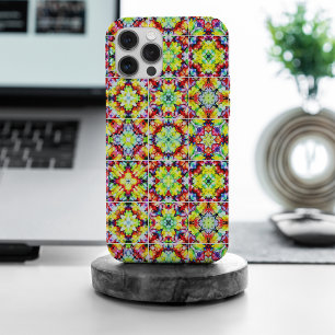 Mediterranean Tiles, Alcohol Ink Tiles, Majolica iPhone 15 Pro Max Case
