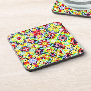 Mediterranean Tiles, Alcohol Ink Tiles, Majolica Coaster