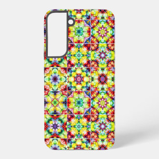 Mediterranean Tiles, Alcohol Ink Tiles, Majolica Samsung Galaxy Case