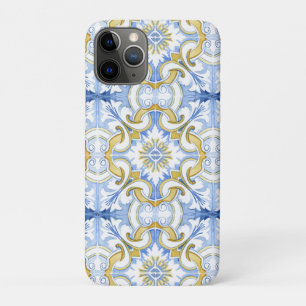 Mediterranean tiles, majolica,Sicilian style    iPhone 11 Pro Case