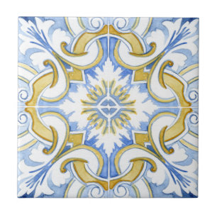 Mediterranean tiles, majolica,Sicilian style    Tile