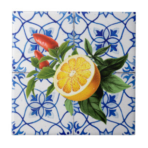 Mediterranean tiles, majolica,Sicilian style     Tile