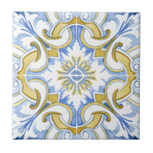 Mediterranean tiles, majolica,Sicilian style Tile
